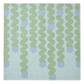 Wavy Drops Square Hand Tufted Rug