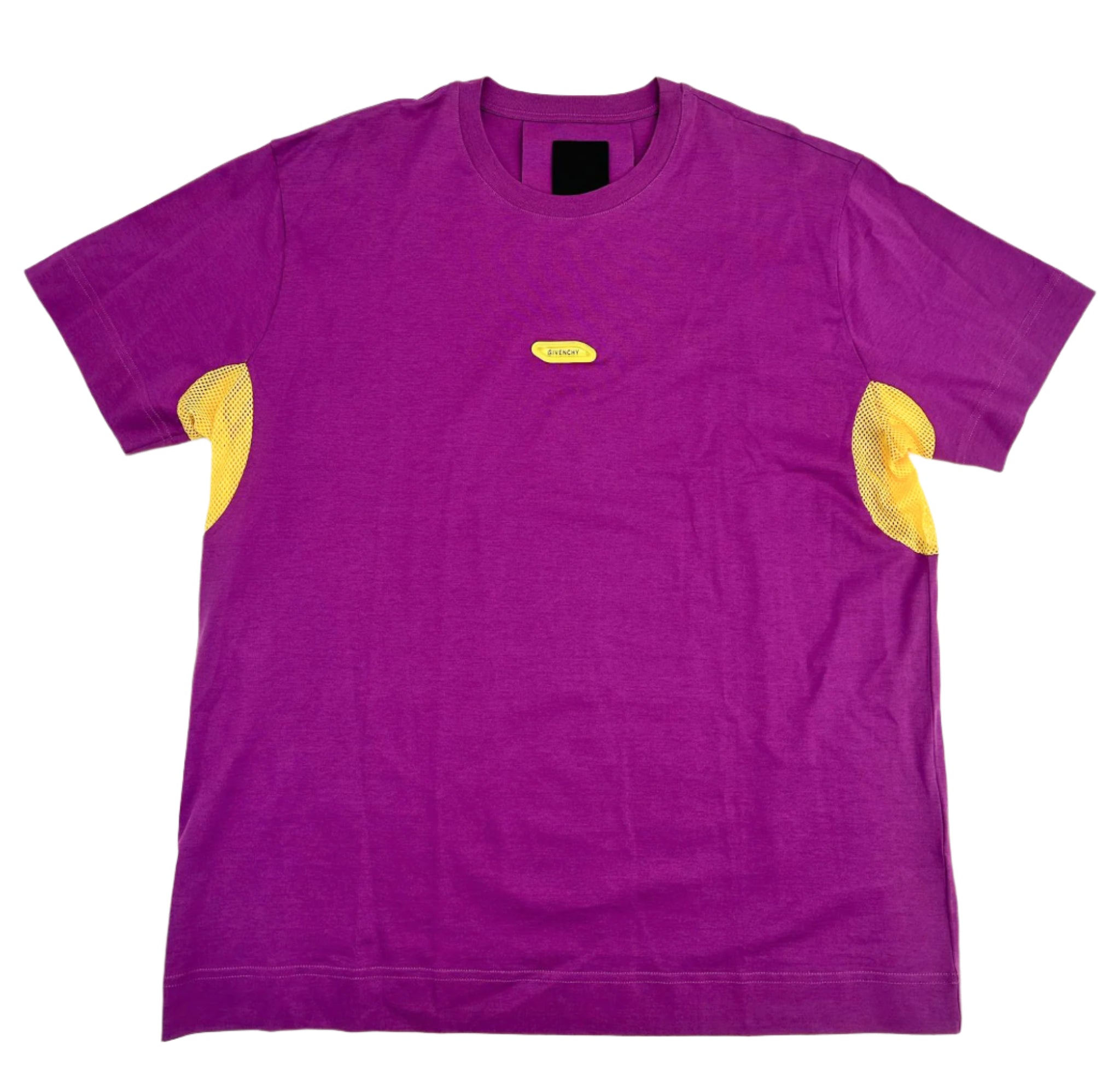 Givenchy Bubble Patch Crewneck T-Shirt — Purple