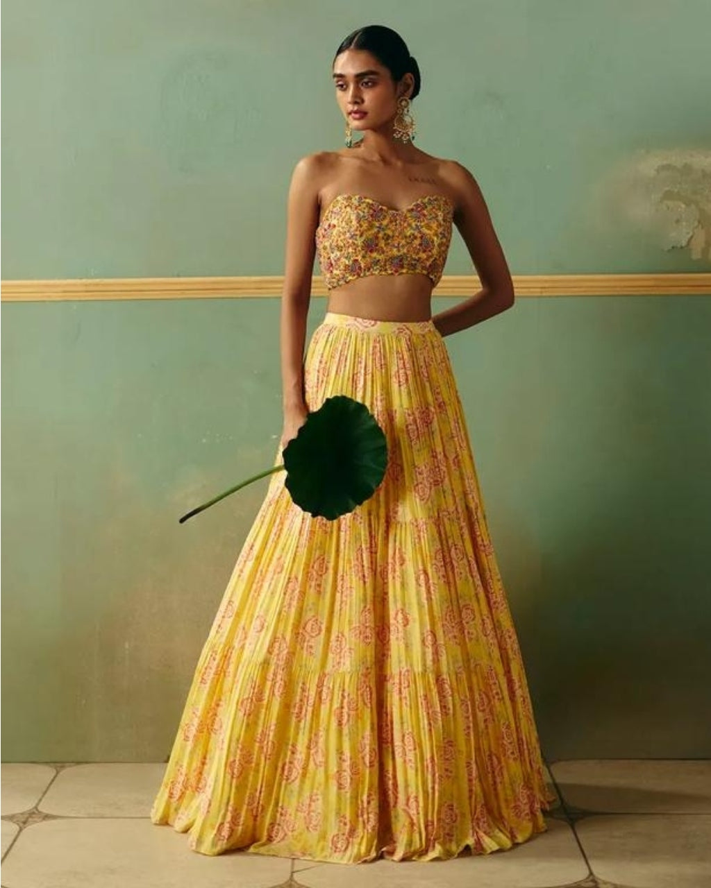 Haldi Gold Lehenga Set By KYNAH, Luxury Indian Fashion & Bridal Wear