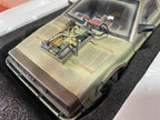 Regreso al Futuro III Estatuas 1/10 Art Scale Delorean Full Set Deluxe 57 cm