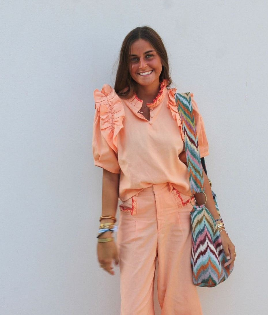 Blusa Lino Salmón Livia