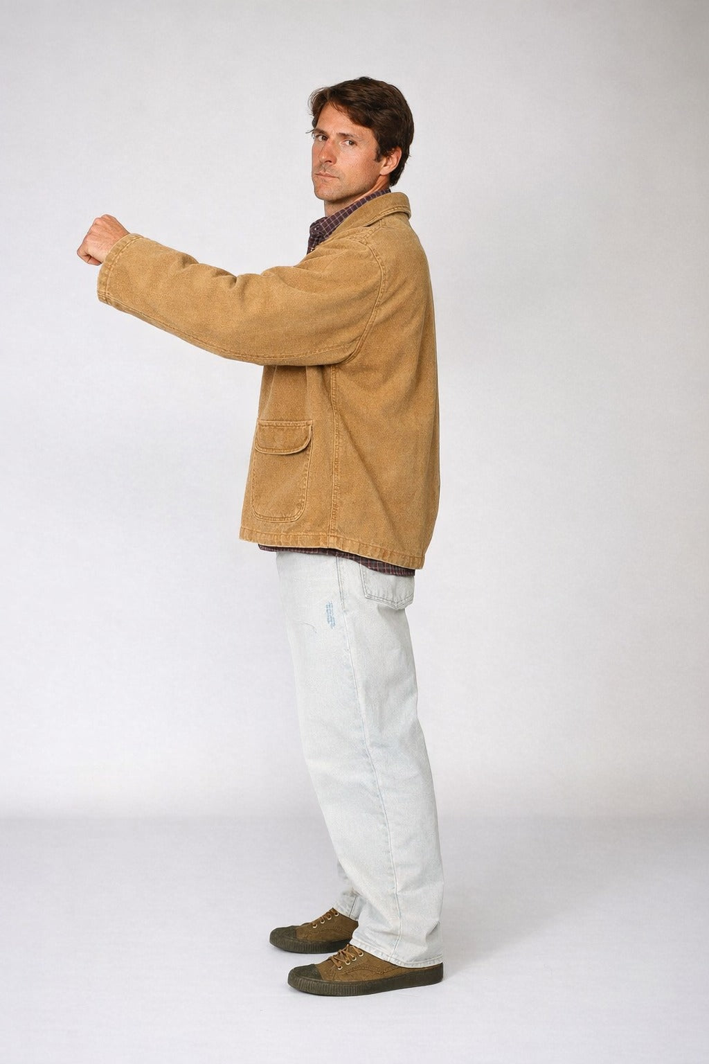 Chaqueta Denim Camel