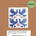 Whispering Winged Love Hand Tufted Rug