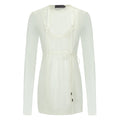 White Paneled Blouse