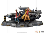 Statue Delorean Full Set Deluxe - Back to the Future II - Art Scale 1/10 - Iron Studios