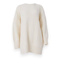 Long Sleeve Knit Dress | White
