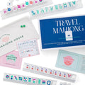 White with Jewel-Tones Travel Mahjong Set By The Mahjong House