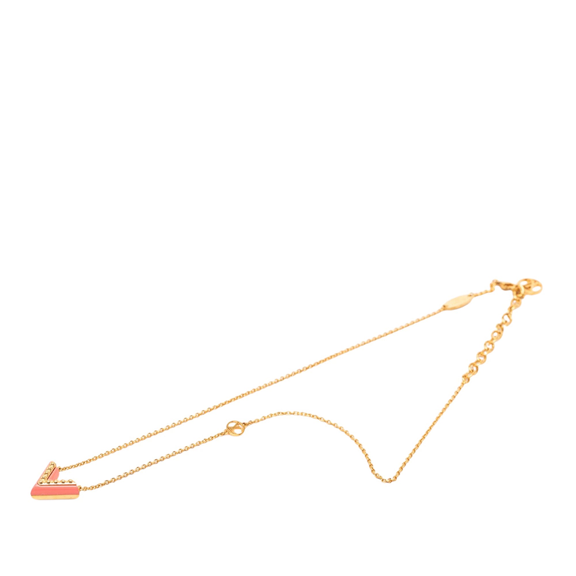 Gold Plated Resin Essential V Necklace