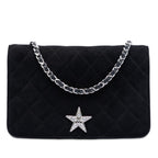 Quilted Suede Cocostellar Wallet on Chain