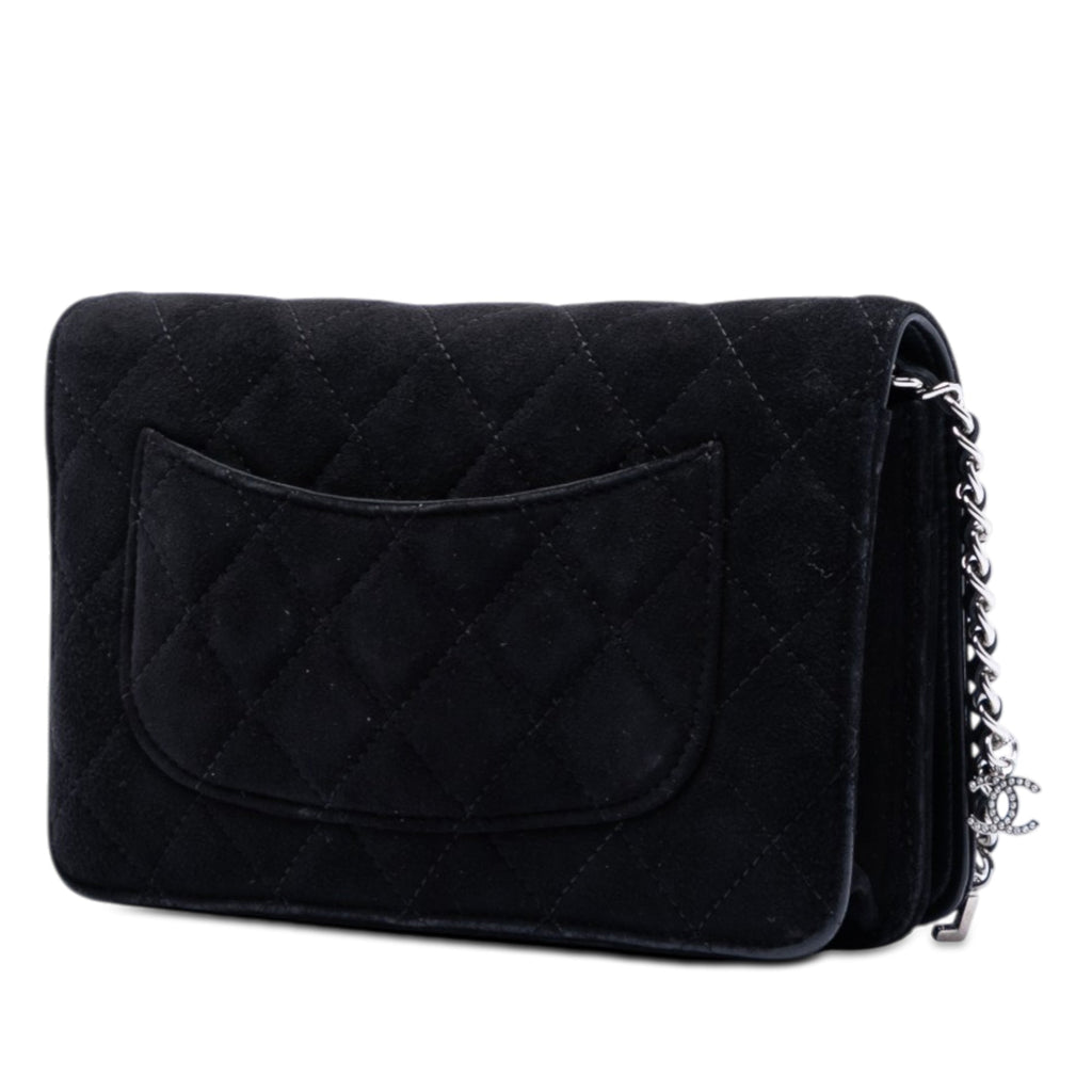 Quilted Suede Cocostellar Wallet on Chain