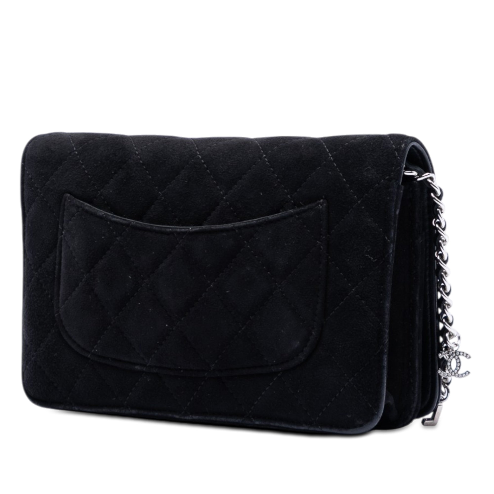 Quilted Suede Cocostellar Wallet on Chain