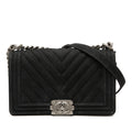 Old Medium Chevron Suede Boy Flap