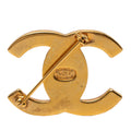 CC Gold Plated Turn Lock Brooch