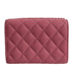 Quilted Caviar Boy Flap Compact Wallet