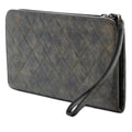 Metallic Lambskin CC Chain Fringe Clutch