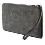 Metallic Lambskin CC Chain Fringe Clutch