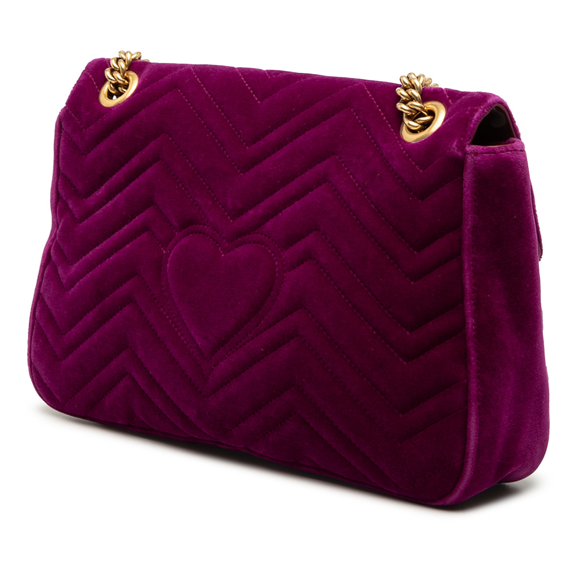 Large GG Marmont Embroidered Matelasse Velvet Loved Flap Crossbody