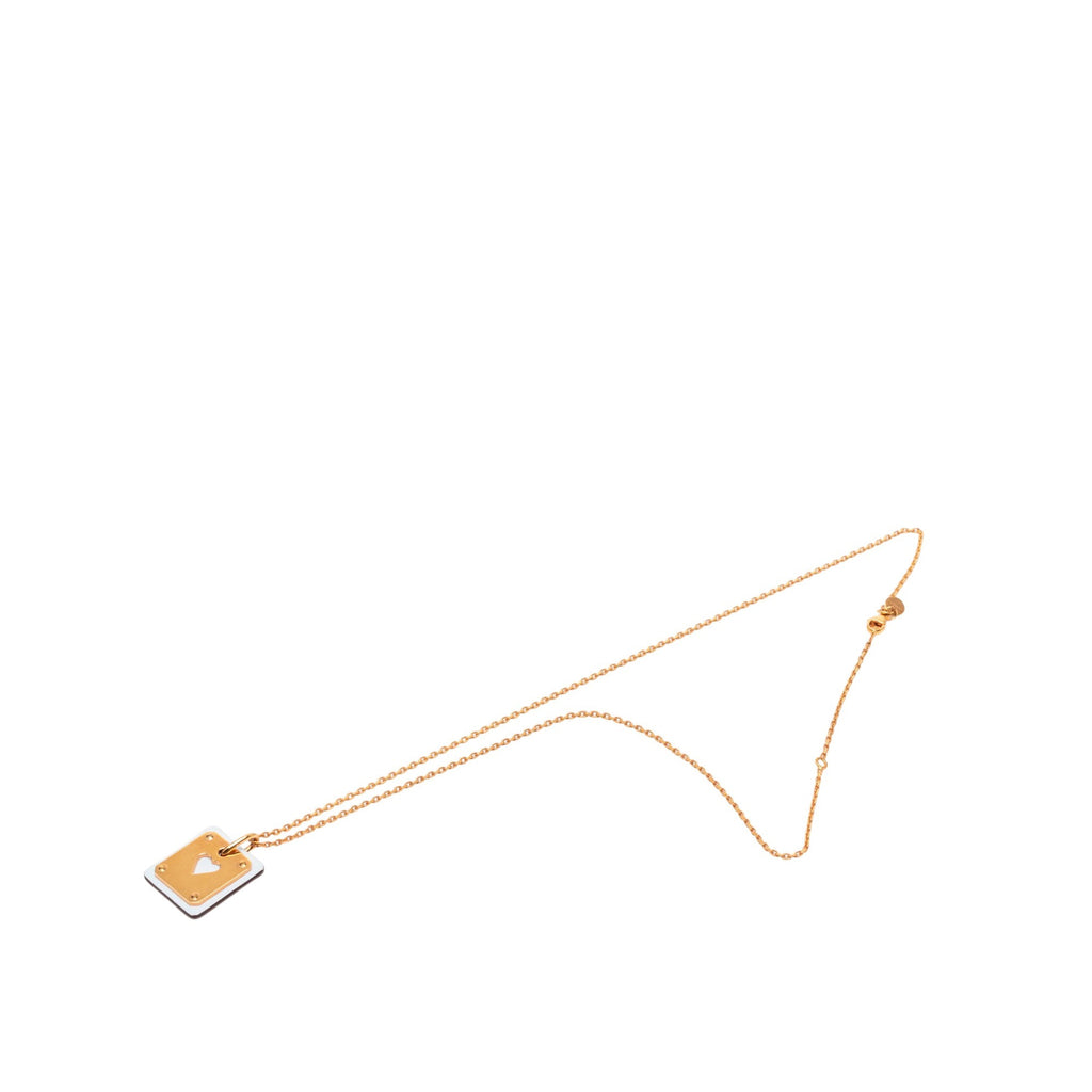 Small Rose Gold Plated Swift As de Coeur Pendant Necklace