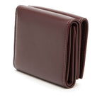 Leather Anagram Trifold Wallet