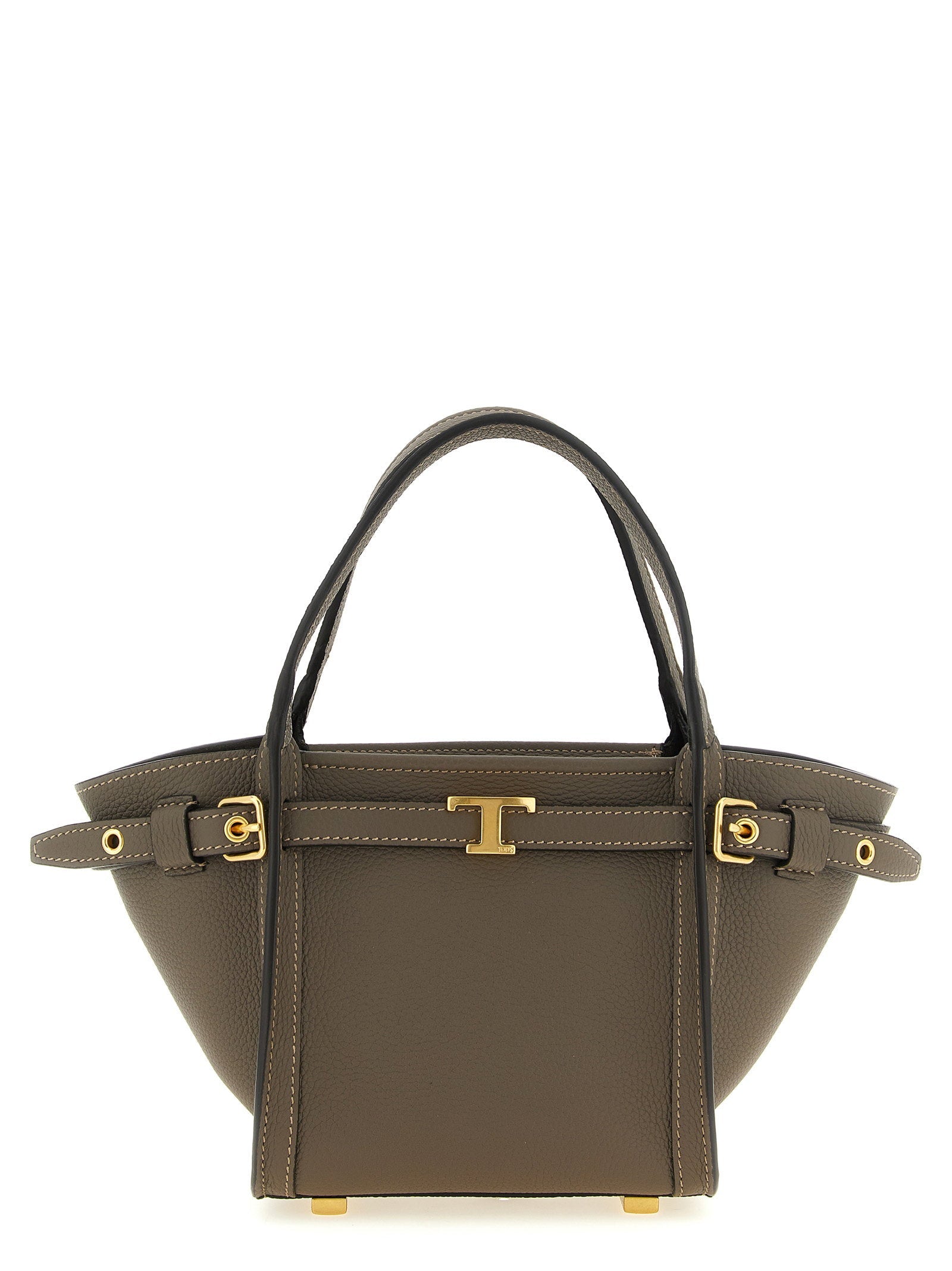 Tod's Tim Mini Top Handle Bag — Taupe
