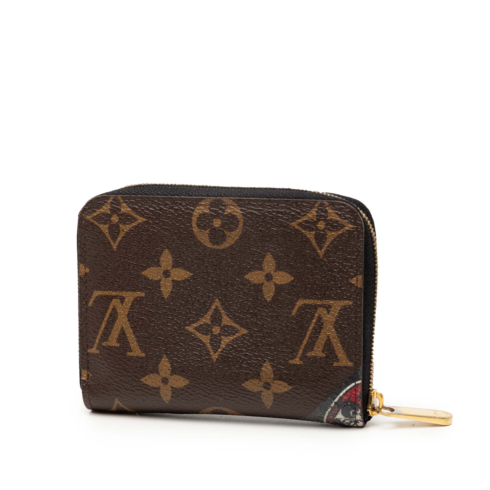 Kansai Yamamoto Monogram Kabuki Zippy Coin Purse