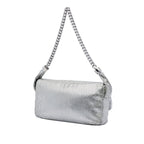 Metallic Glazed Calfskin Perforated Rodeo Drive Flap