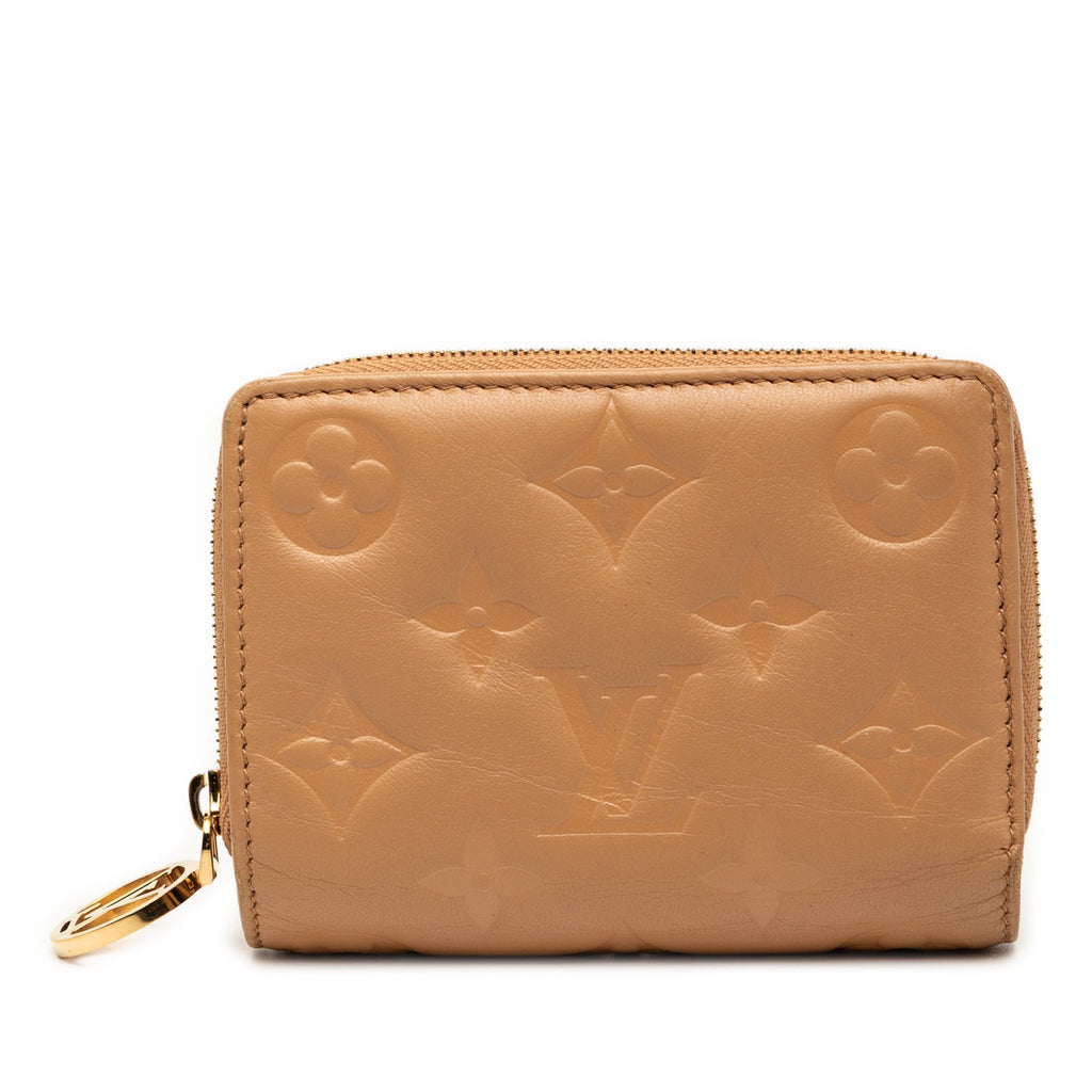 Monogram Embossed Lambskin Lou Coussin Wallet