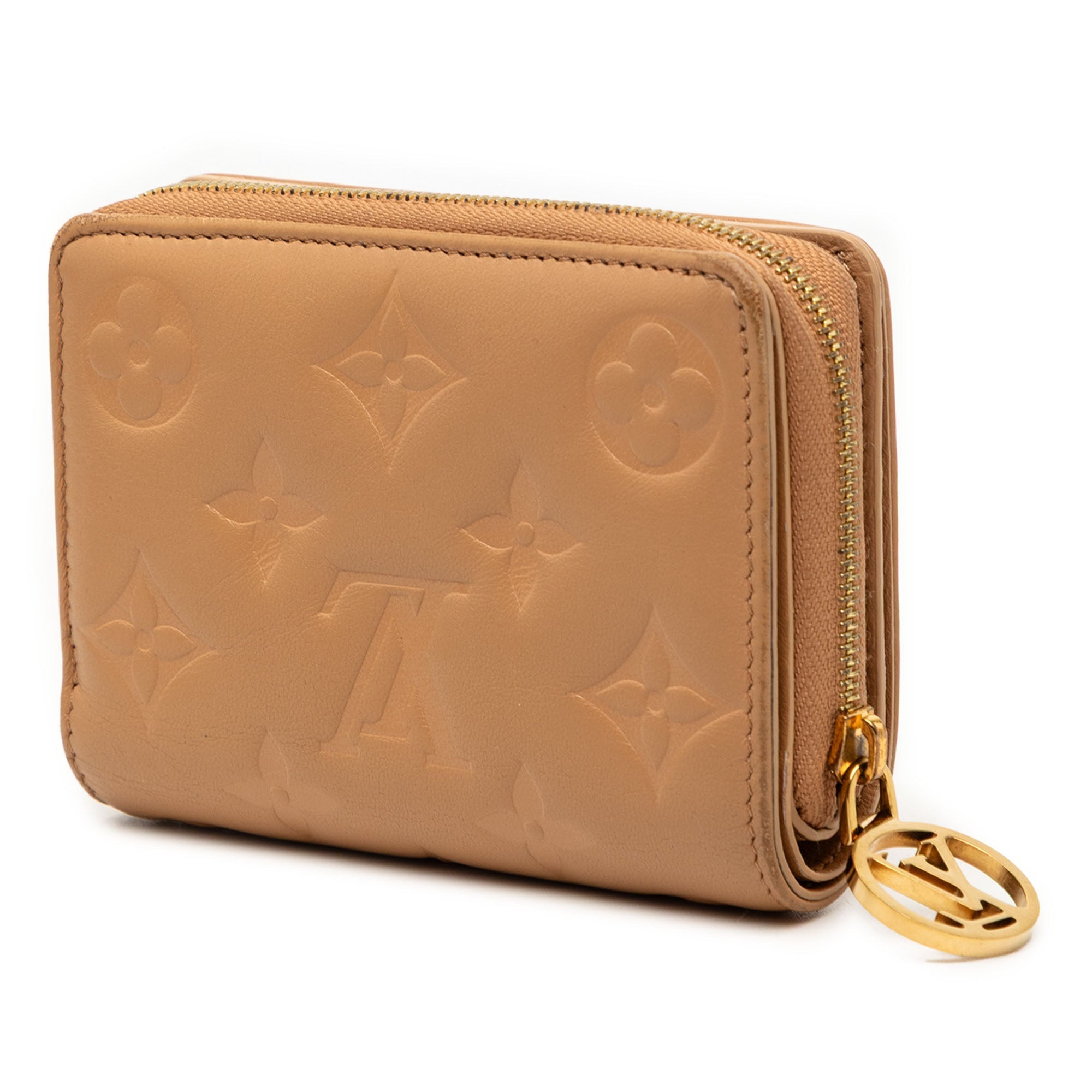 Monogram Embossed Lambskin Lou Coussin Wallet