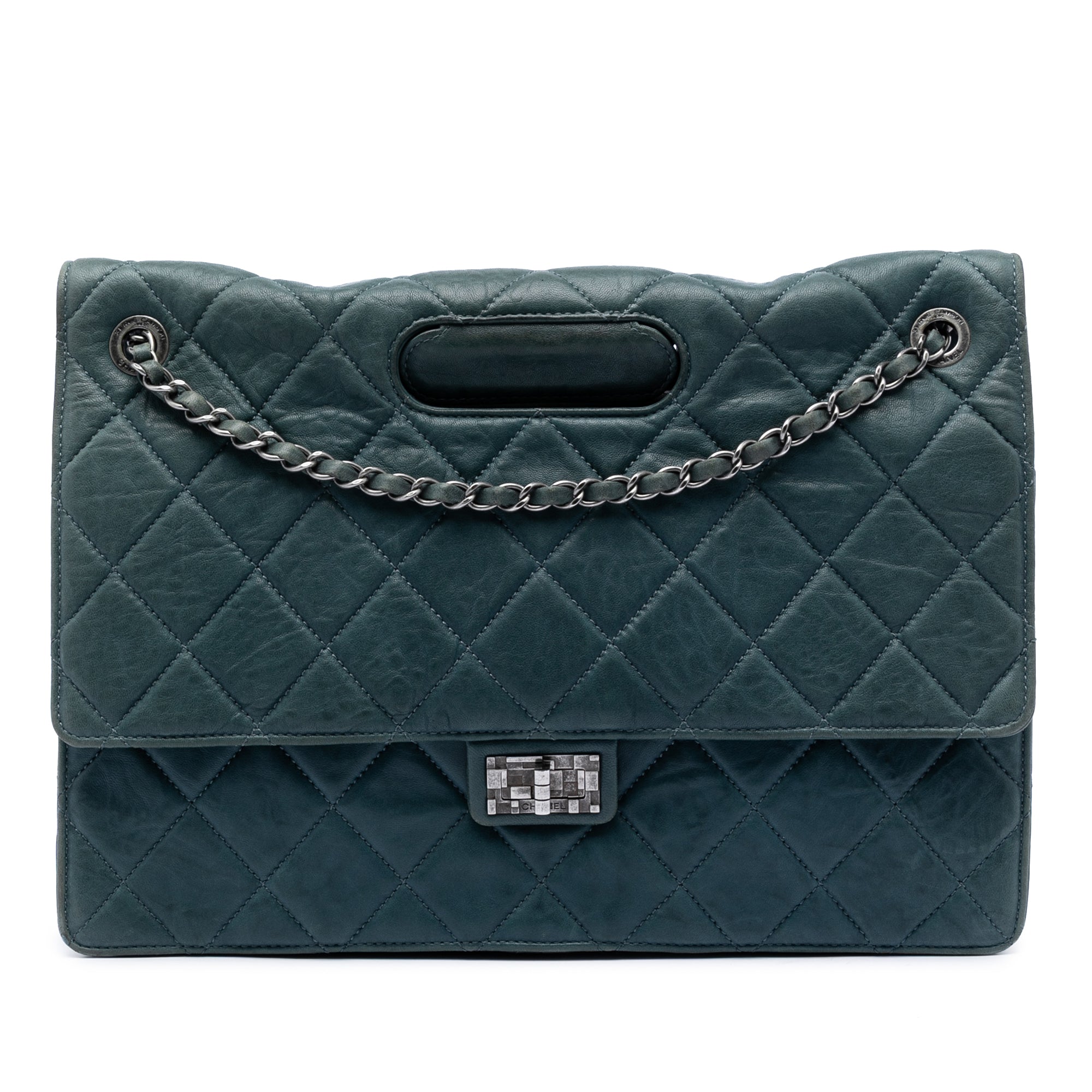 Paris Byzance Maxi Washed Lambskin Take Away Flap