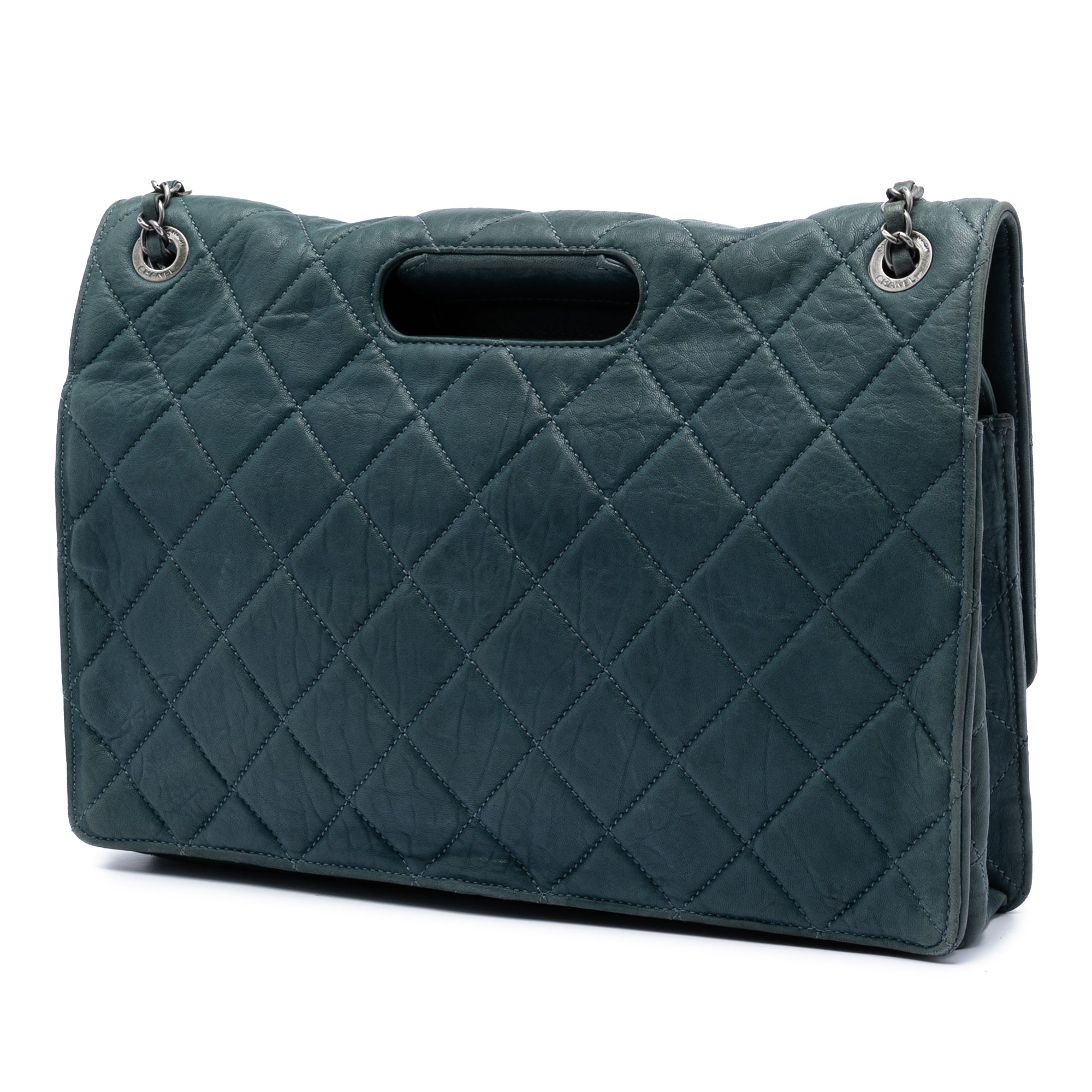 Paris Byzance Maxi Washed Lambskin Take Away Flap