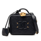 Small Caviar CC Filigree Vanity Case