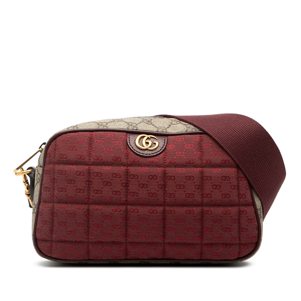Small Quilted Mini GG Canvas and GG Supreme Double G Crossbody