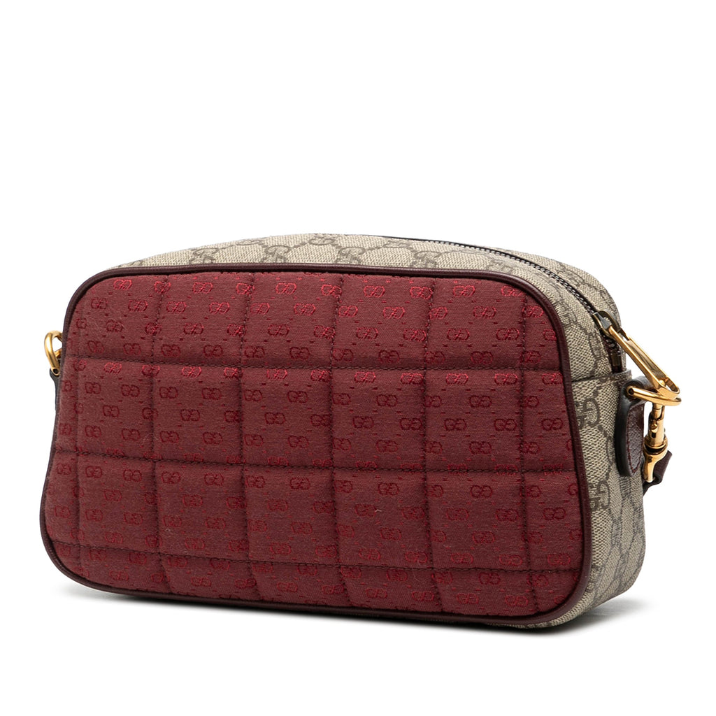 Small Quilted Mini GG Canvas and GG Supreme Double G Crossbody