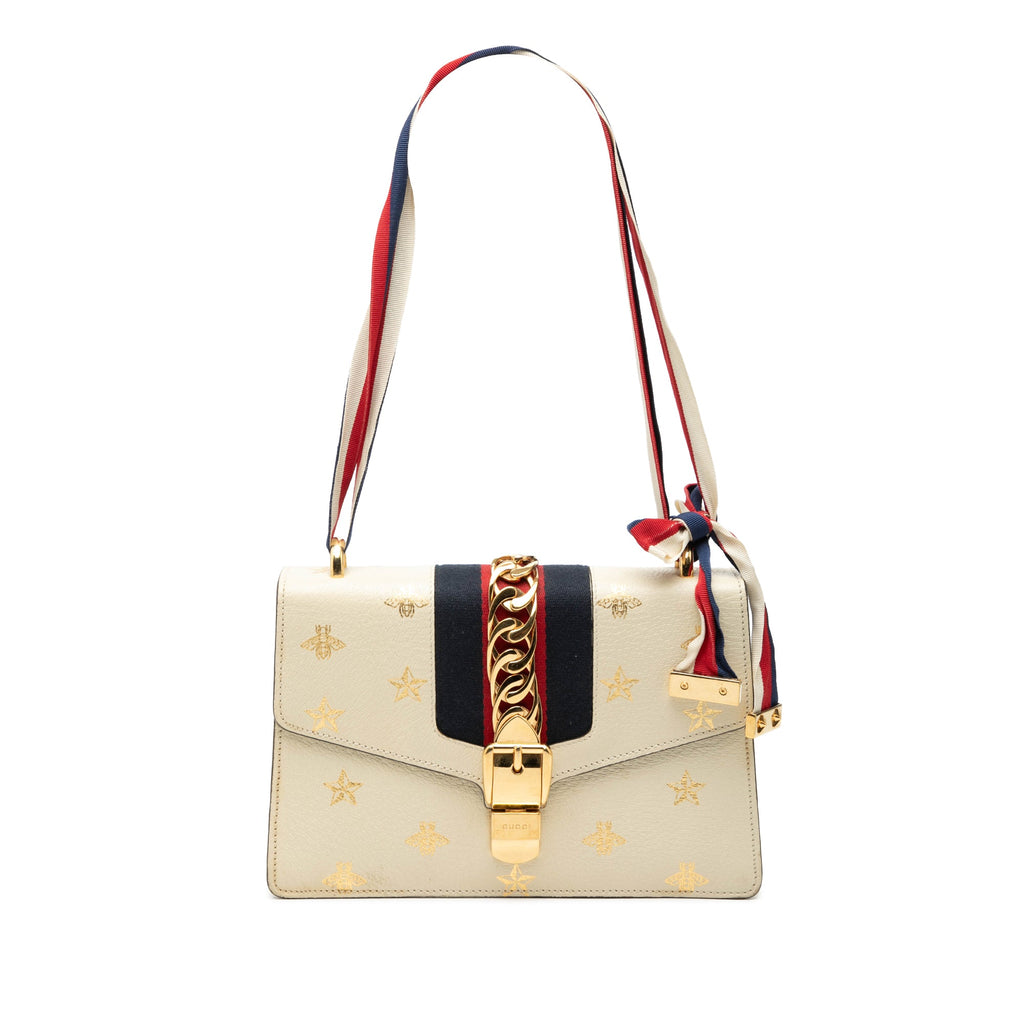 Small Leather Bee Star Sylvie Satchel