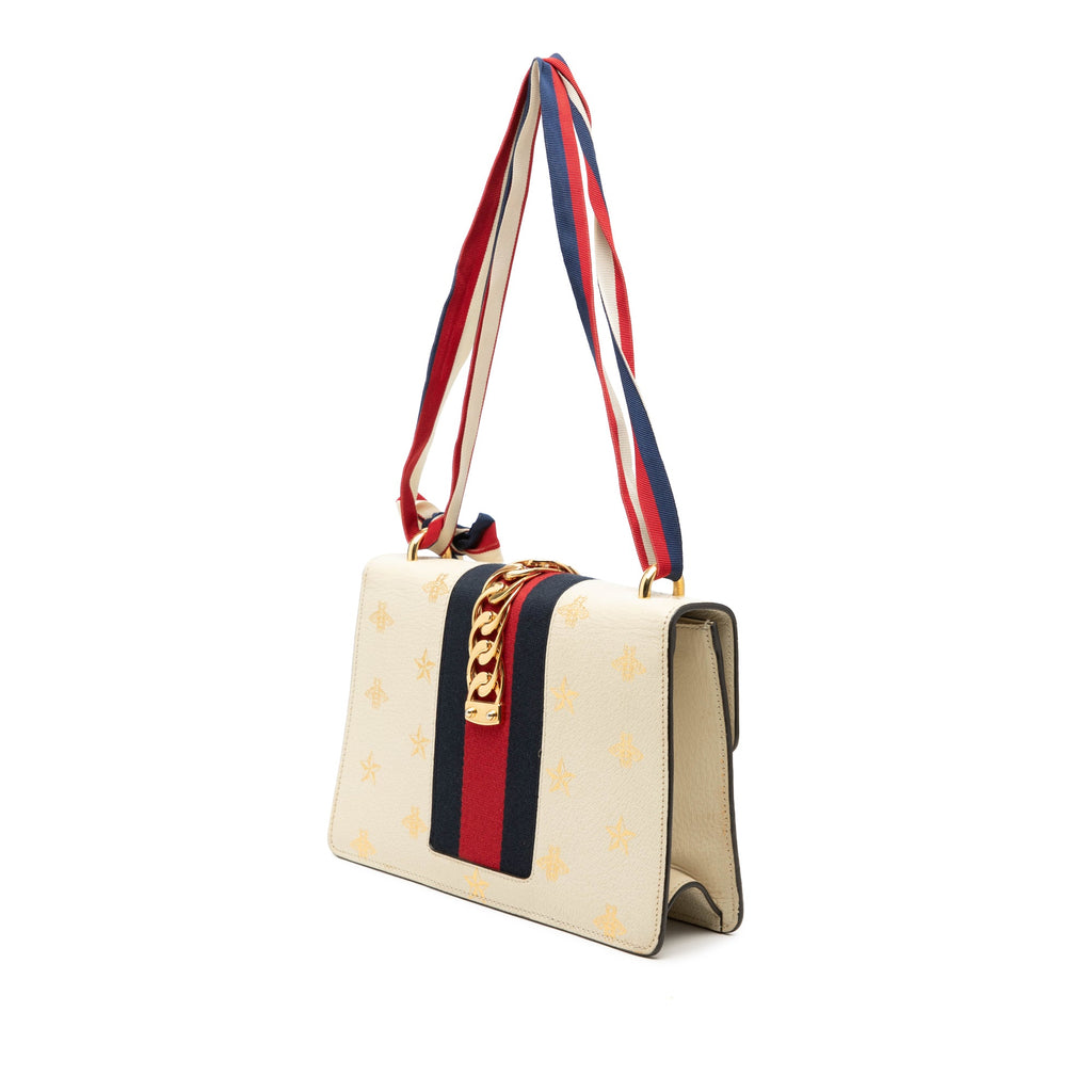 Small Leather Bee Star Sylvie Satchel