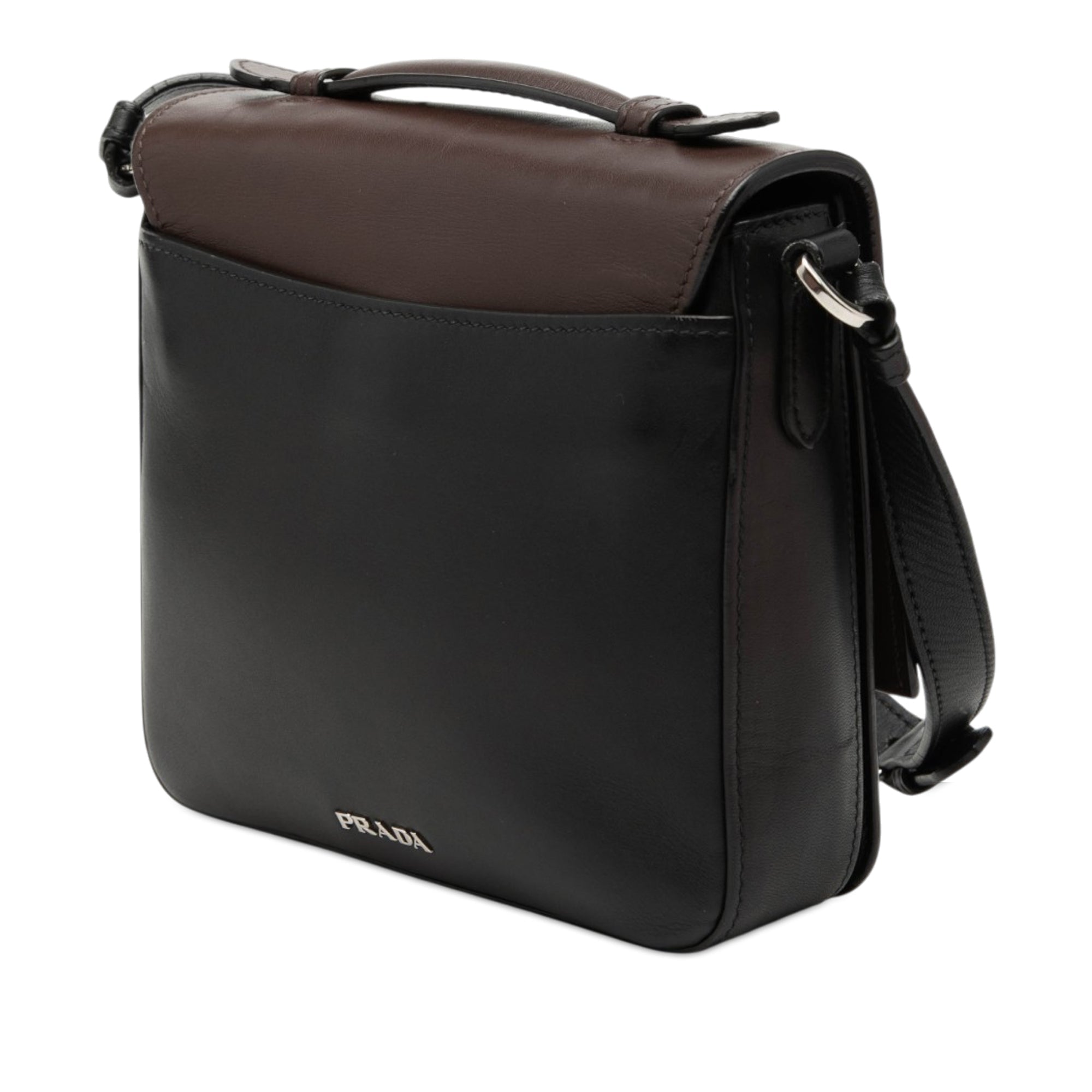 Bicolor City Calf Satchel