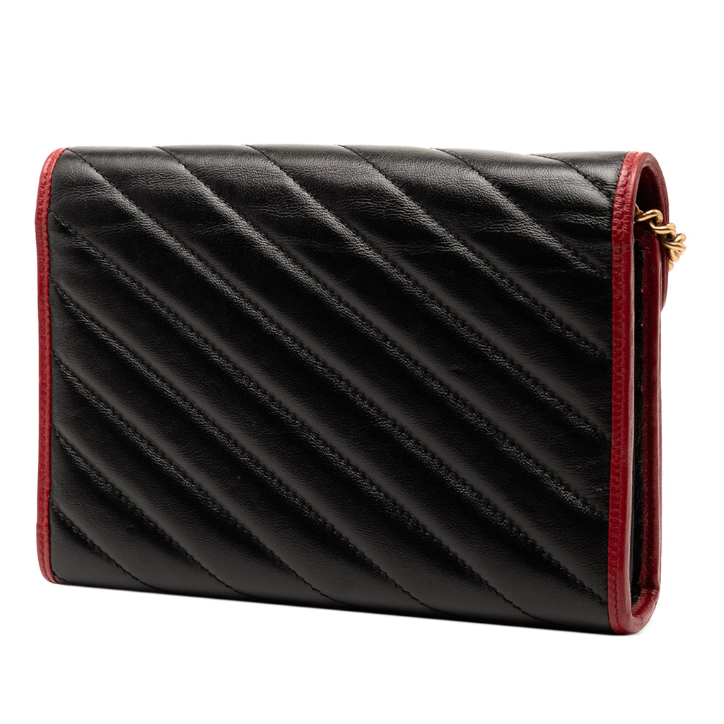 GG Marmont Matelasse Leather Torchon Wallet On Chain