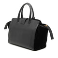 Baby Suede Trimmed Leather Downtown Cabas Satchel