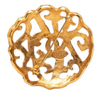 CC Gold Plated Filigree Brooch