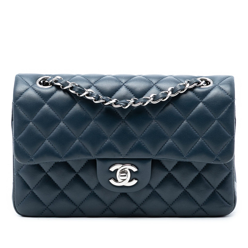 Small Classic Lambskin Double Flap