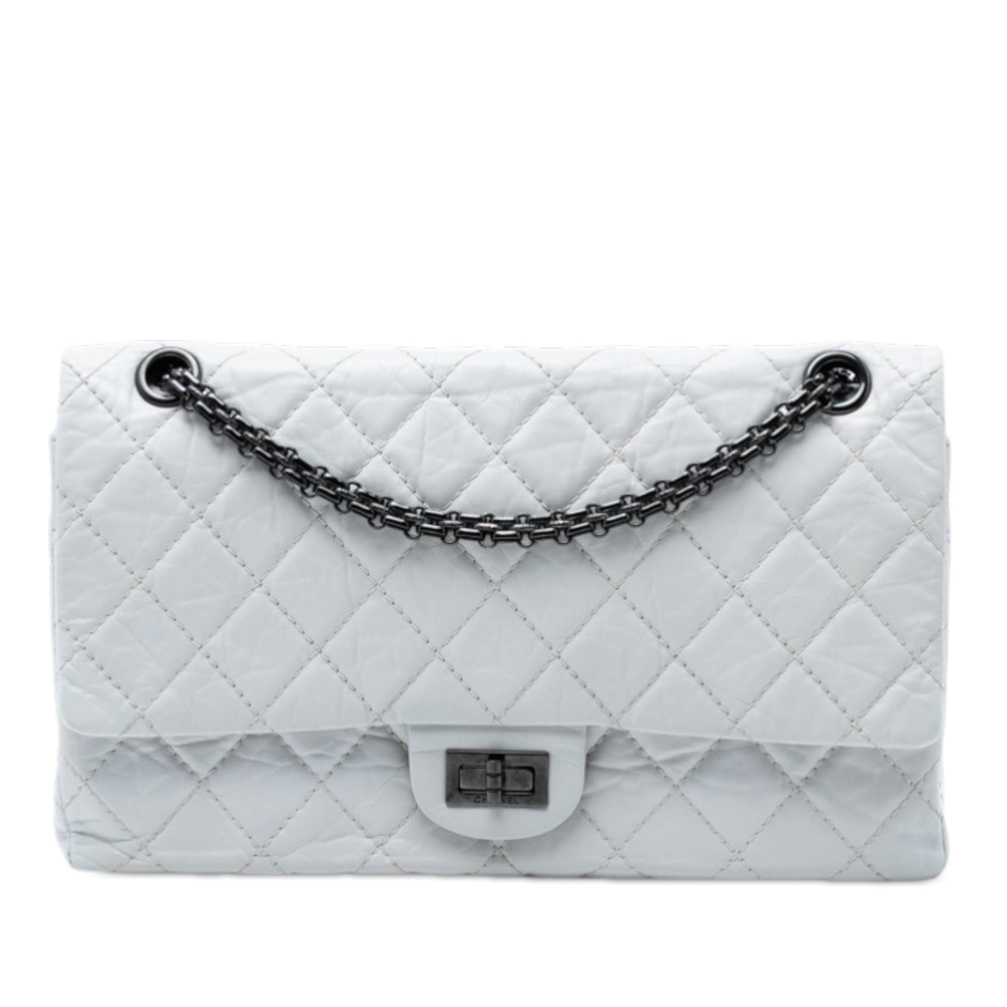 Quilted Aged Calfskin Reissue 2.55 Double Flap 225
