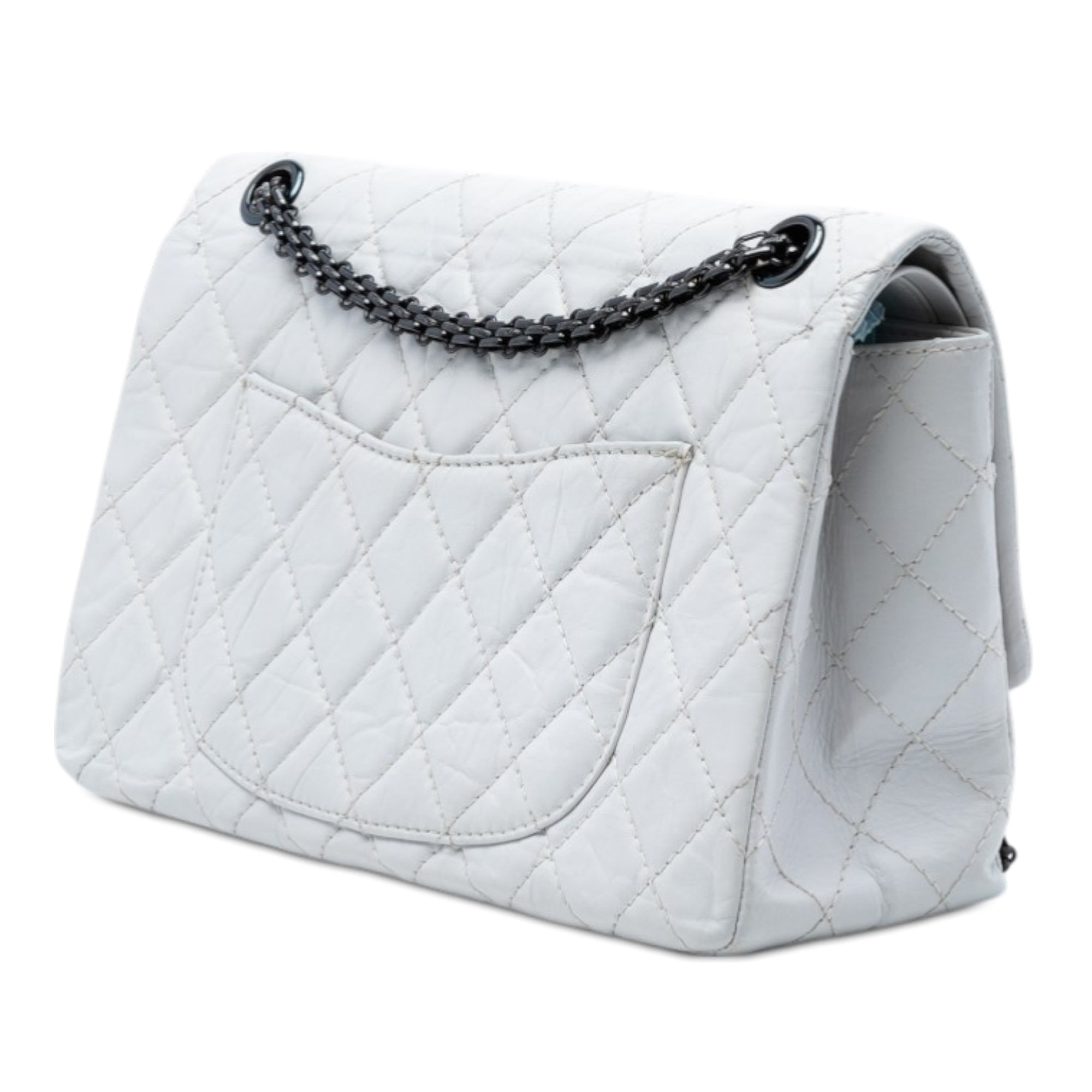 Quilted Aged Calfskin Reissue 2.55 Double Flap 225
