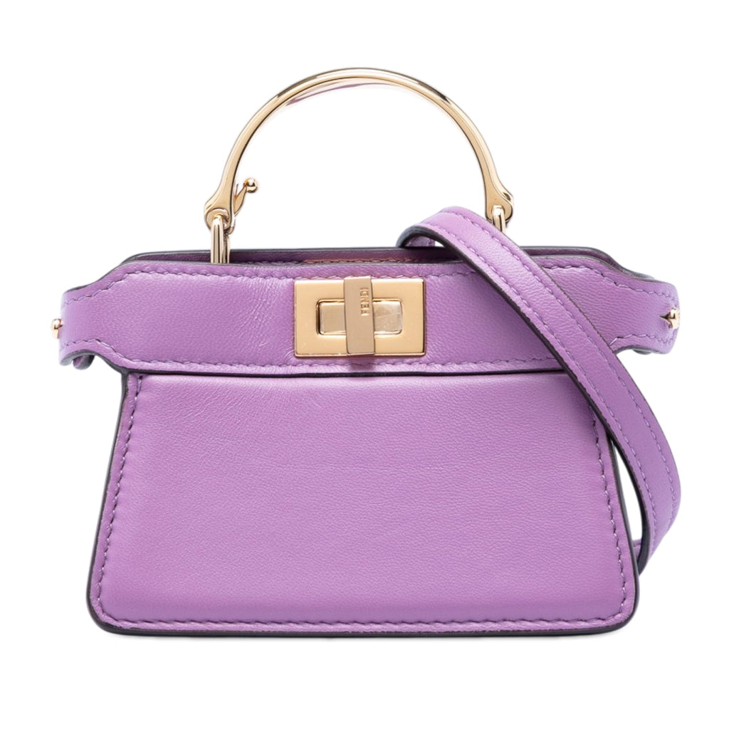 Nano Calfskin Peekaboo ISeeU Maxi Handle Satchel