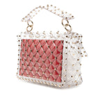 Medium PVC Rockstud Spike Satchel