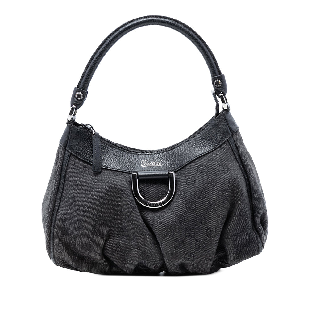 GG Denim Abbey D Ring Shoulder Bag