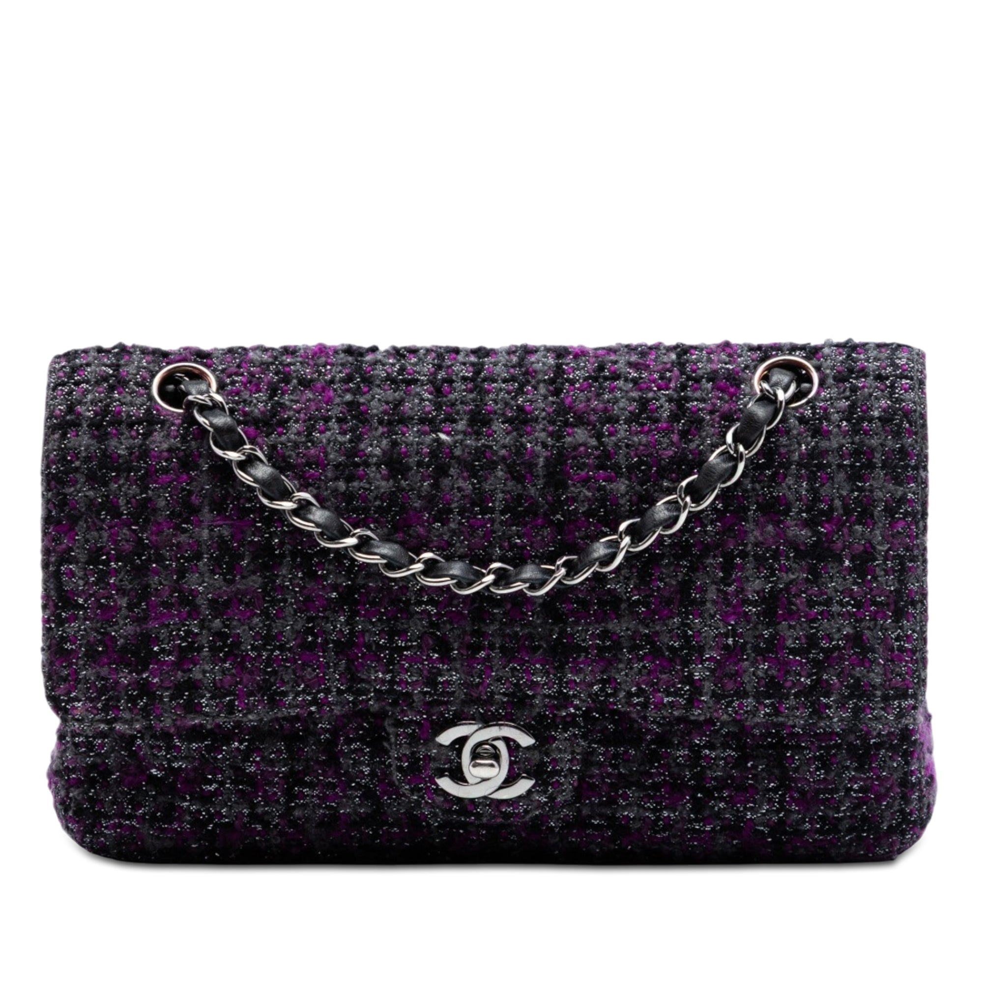 Medium Classic Tweed Double Flap