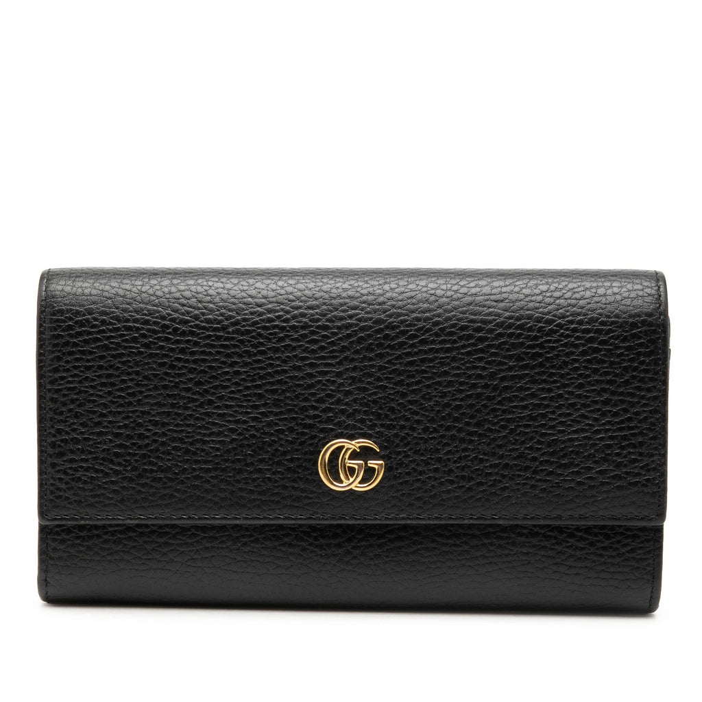 GG Marmont Continental Leather Long Wallet