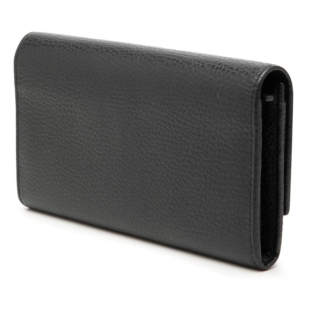 GG Marmont Continental Leather Long Wallet
