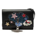 Calfskin Cloud Star Applique Classic Monogram Kate Tassel Wallet on Chain