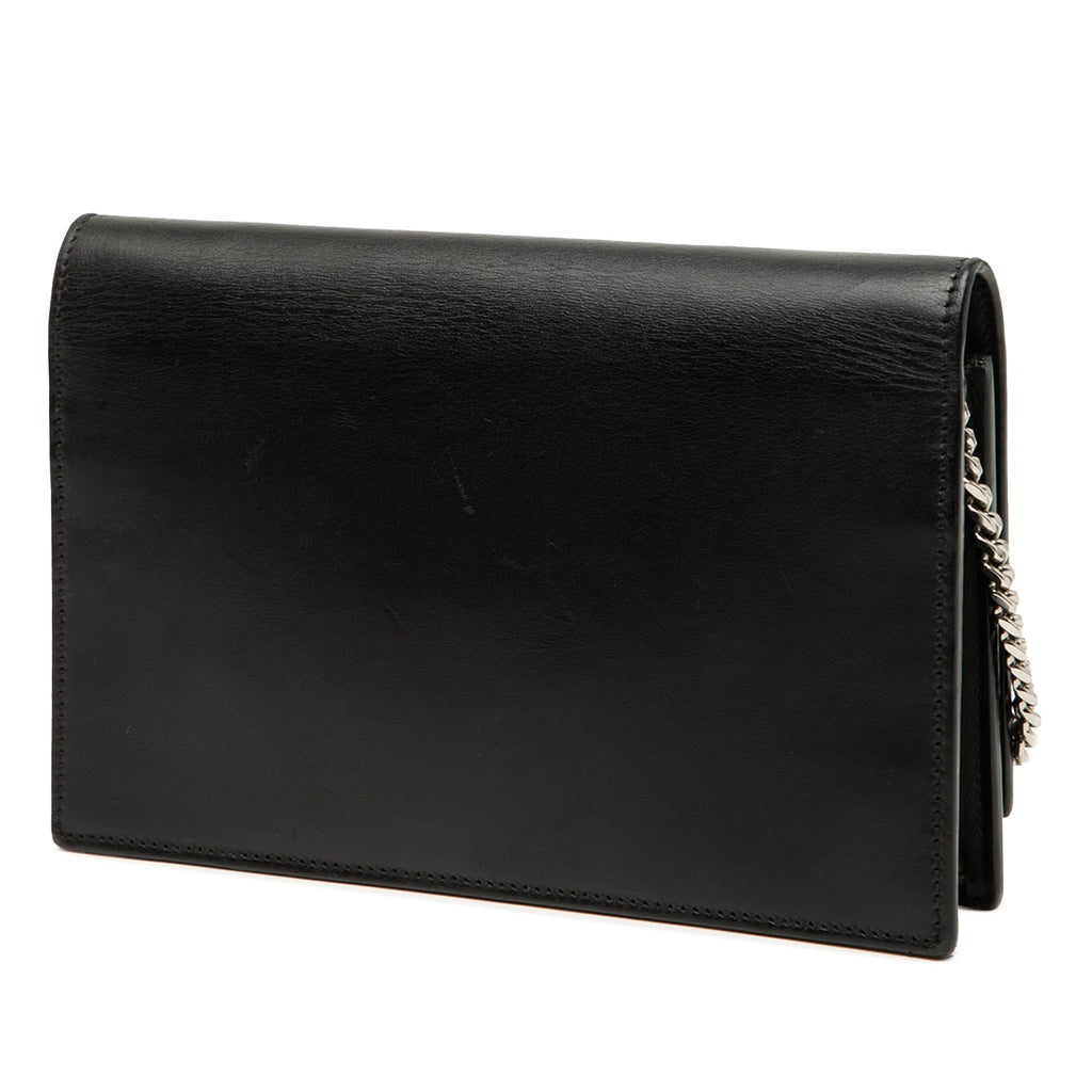 Calfskin Cloud Star Applique Classic Monogram Kate Tassel Wallet on Chain